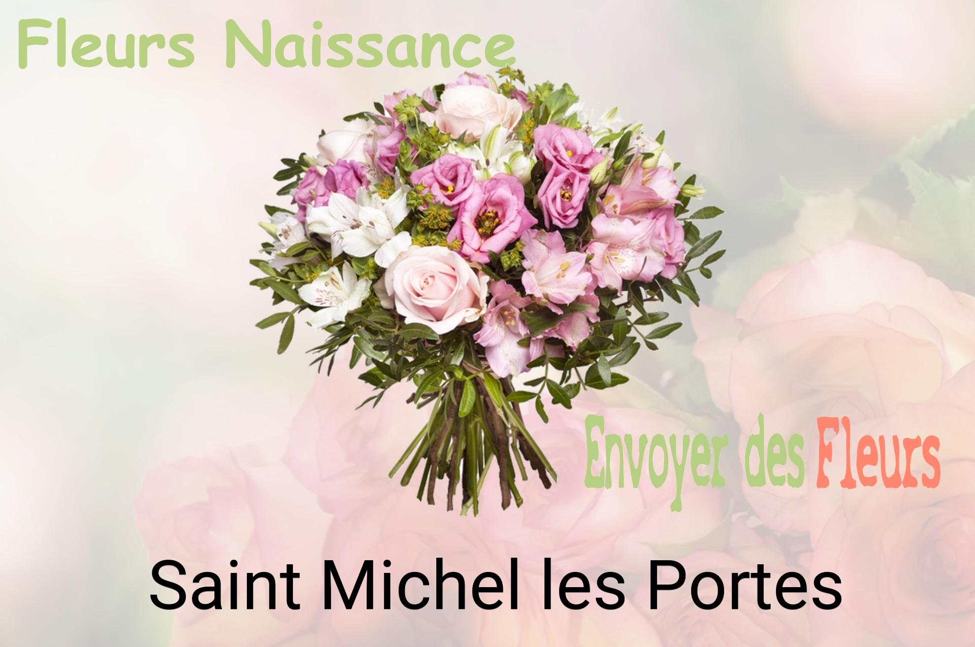 Bouquet de fleurs de naissance livré à Saint-Michel-les-Portes